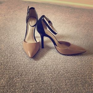 BCBG multi ankle strap pumps.